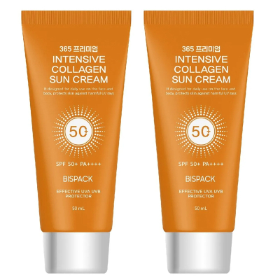 Bispack 365 İntensive Collagen Sun Cream SPF 50 50 ML 2 Adet Leke Karşıtı Güneş Kremi - 1