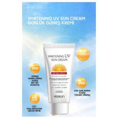 Bispack Whitening Uv Sun Cream SPF50 + PA+++ 75 ml - 3