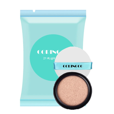 Coringco Hassas Ciltler İçin Yoğun Kapatıcı BB Cushion 21 Cover İvory Fondöten Yedek - 1