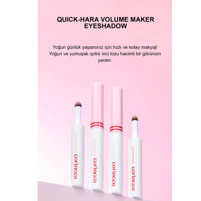 Coringco Quick Hara Volume Maker Eyeshadow Altın Işıltılı İnci - 4