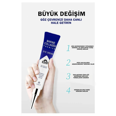 Eshumi Marine Collagen Eye Cream 40 ML Yaşlanma Karşıtı Göz Kremi - 7