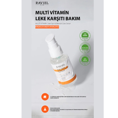 Raviel Multi Vitamin Blemish Dark Spot Care Serum 50ml - 2