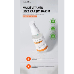 Raviel Multi Vitamin Blemish Dark Spot Care Serum 50ml ve Raviel Bakuchiol Mela Free Cream 50 ml - 5