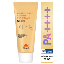 Ricocell Uv Shield Pro Leports Sun Cream SPF 50+ PA+++ 70 ML Suya Dayanıklı Güneş Kremi - 1