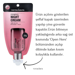 Veraclara Cream Pack Night Cream 27 gr Gece Kremi - 5