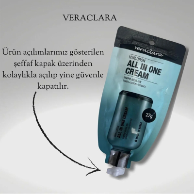 Veraclara Hyarulon All İn One Cream 27 ml Yaşlanma Karşıtı Krem - 5